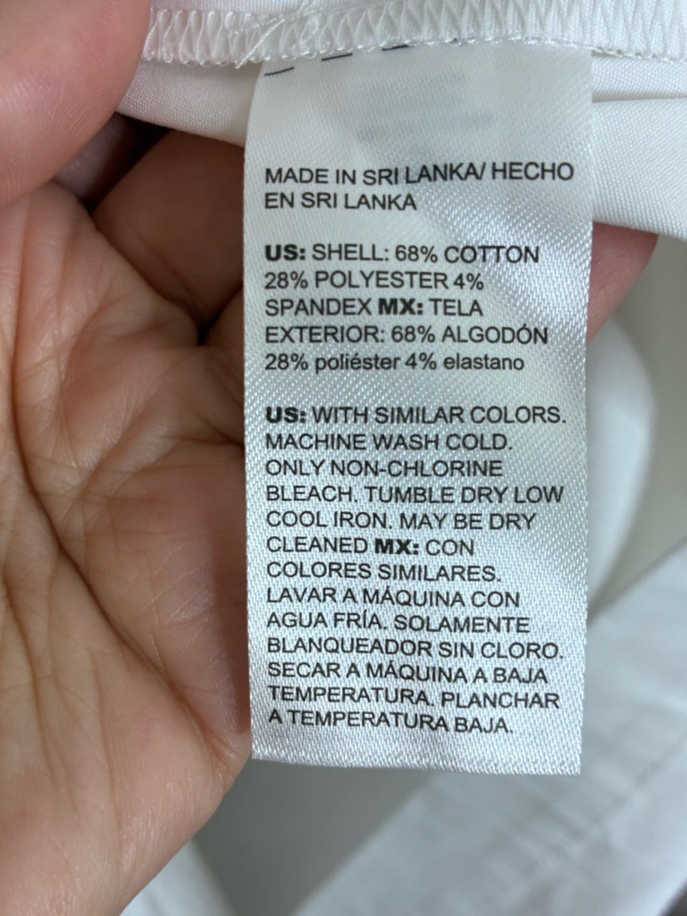 Chico's Poplin Diagonal Button Front Tier Dress in Alabaster Size 16 NEW - Picture 9 of 9